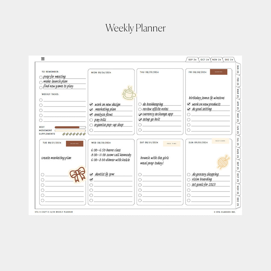 STIL x Cozy K 24/25 Digital Planner