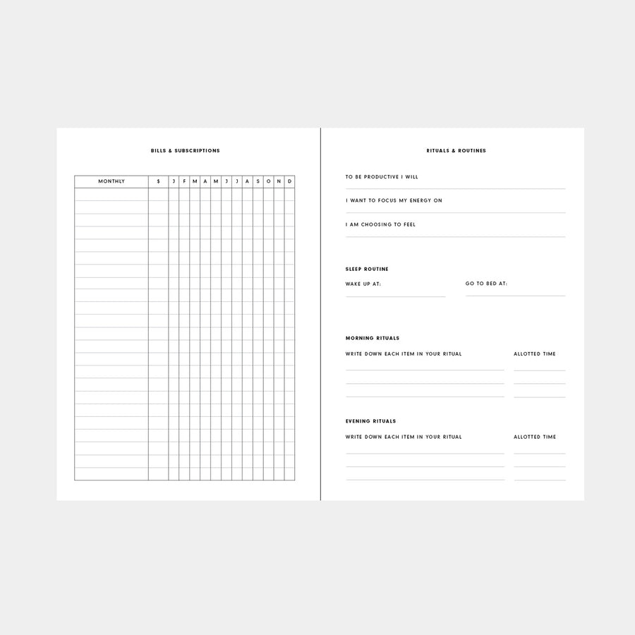 2026 Weekly Planner Insert - Monday (6-Ring)