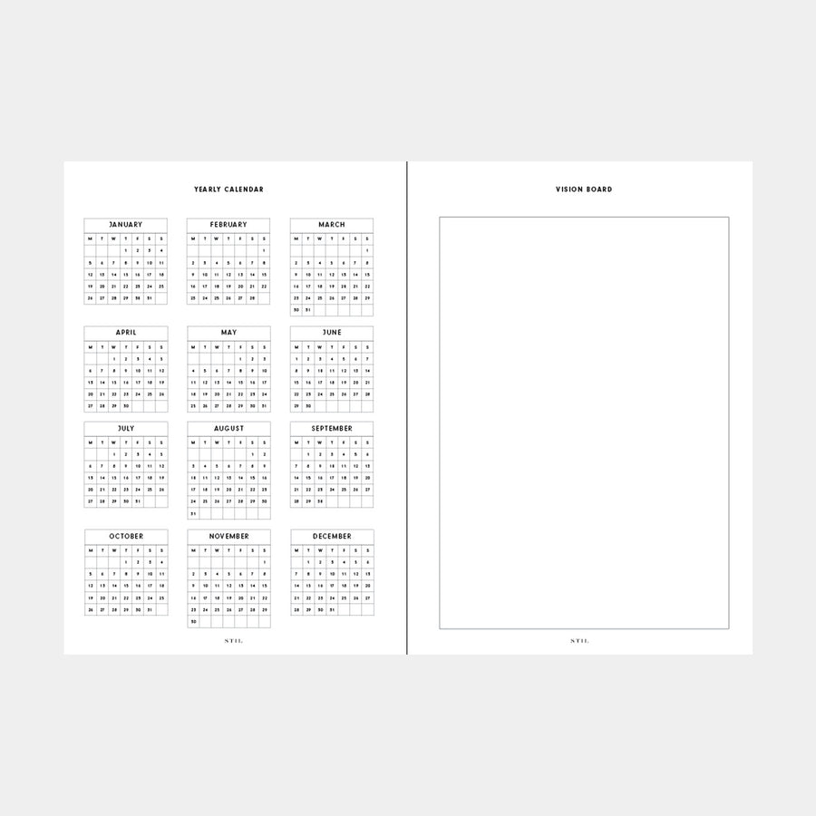 2026 Daily Planner Insert Jan-Jun (6-Ring)