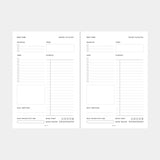 2026 Daily Planner Insert Jul-Dec (6-Ring)