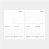 2027 Weekly Planner Insert - Sunday (6-Ring)
