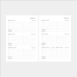 2027 Weekly Planner Insert - Monday (6-Ring)