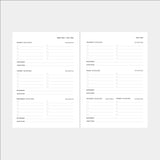 26/27 Weekly Planner Insert - Monday (6-Ring)