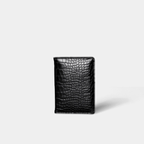 Passport Holder | Black Croc