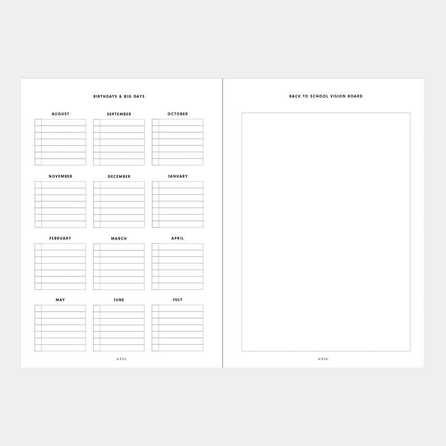 College Planner Insert (6-Ring)
