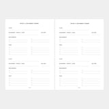College Planner Insert (6-Ring)
