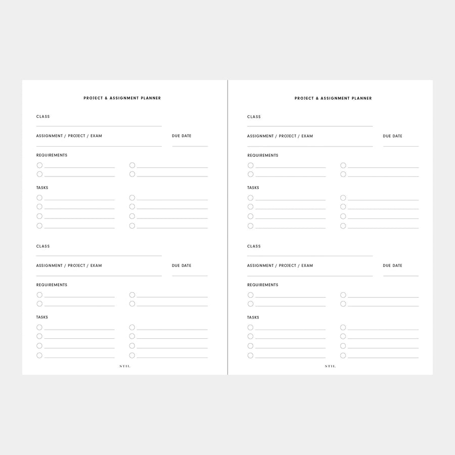 College Planner Insert (6-Ring)