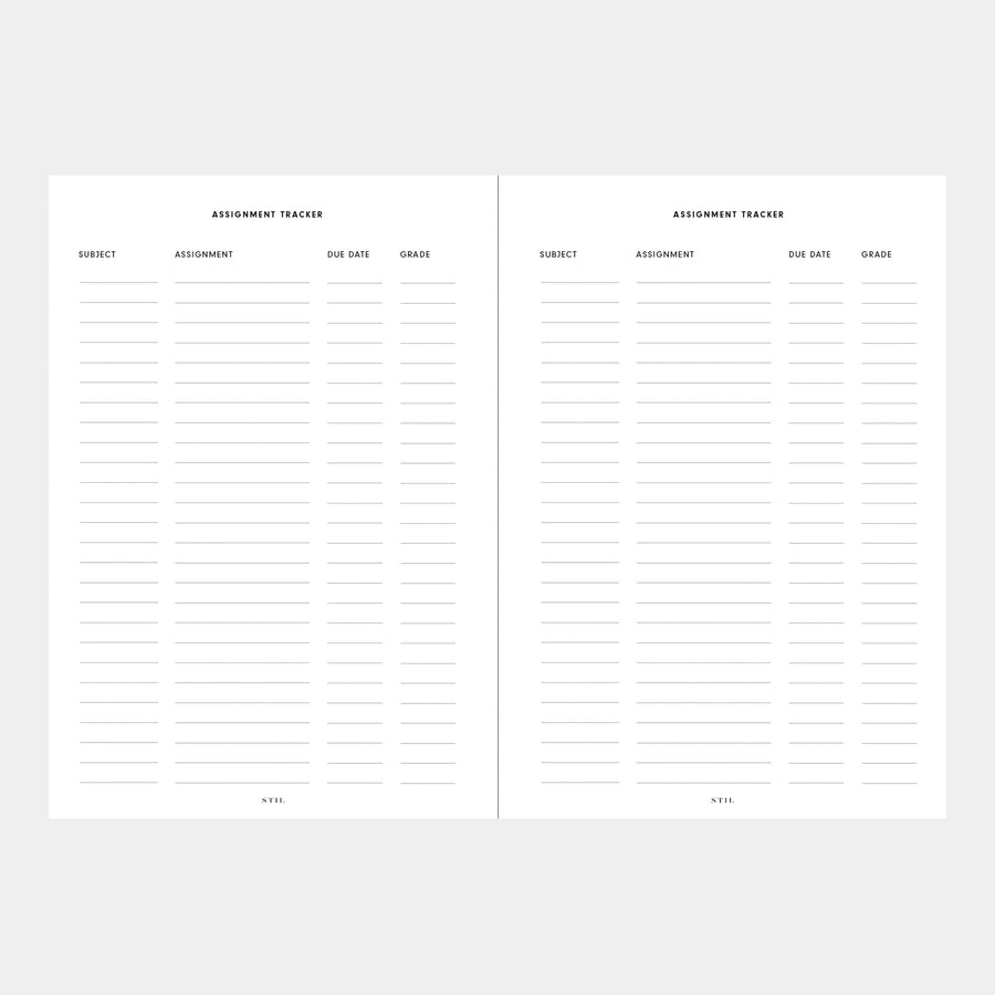 College Planner Insert (6-Ring) – STIL