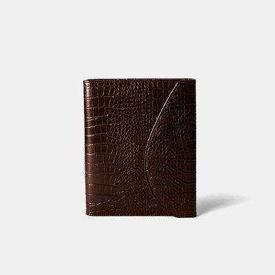 A5 Binder | Dark Chocolate Croc