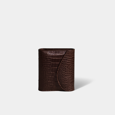 Pocket Binder | Dark Chocolate Croc