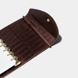Pocket Binder | Dark Chocolate Croc