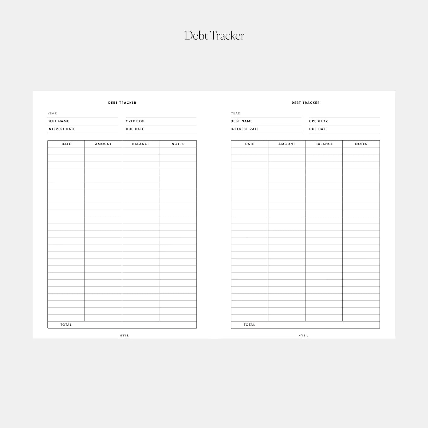 Finance Inserts (6-Ring)