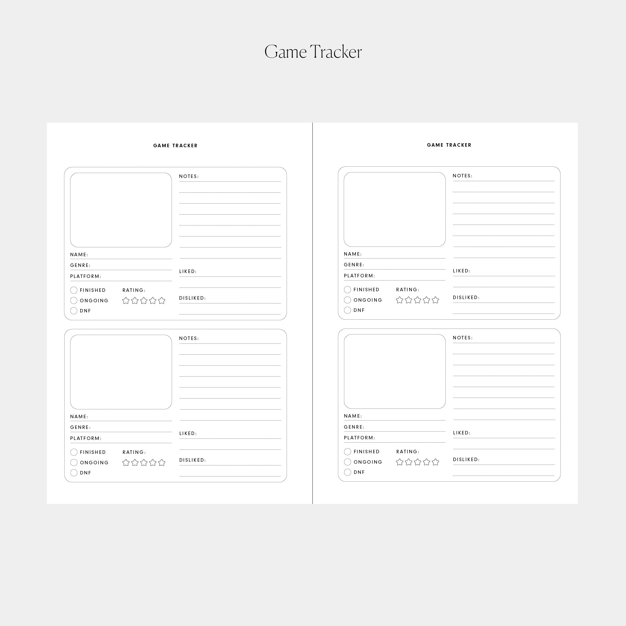 STIL x Cozy K Game Tracker (6-Ring)