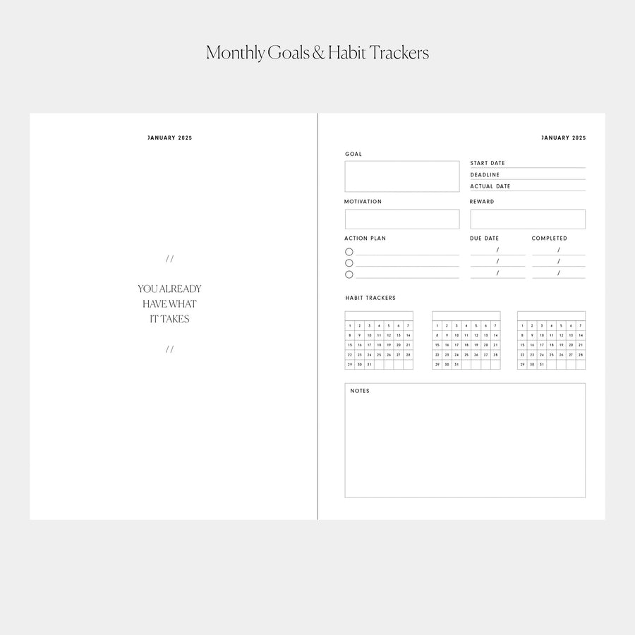 2025 Weekly Planner Insert (6-Ring)