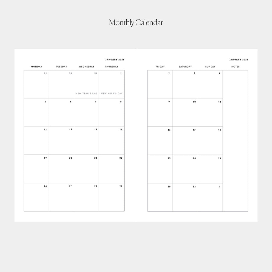 STIL x Cozy K 2026 Planner Insert (6-Ring)