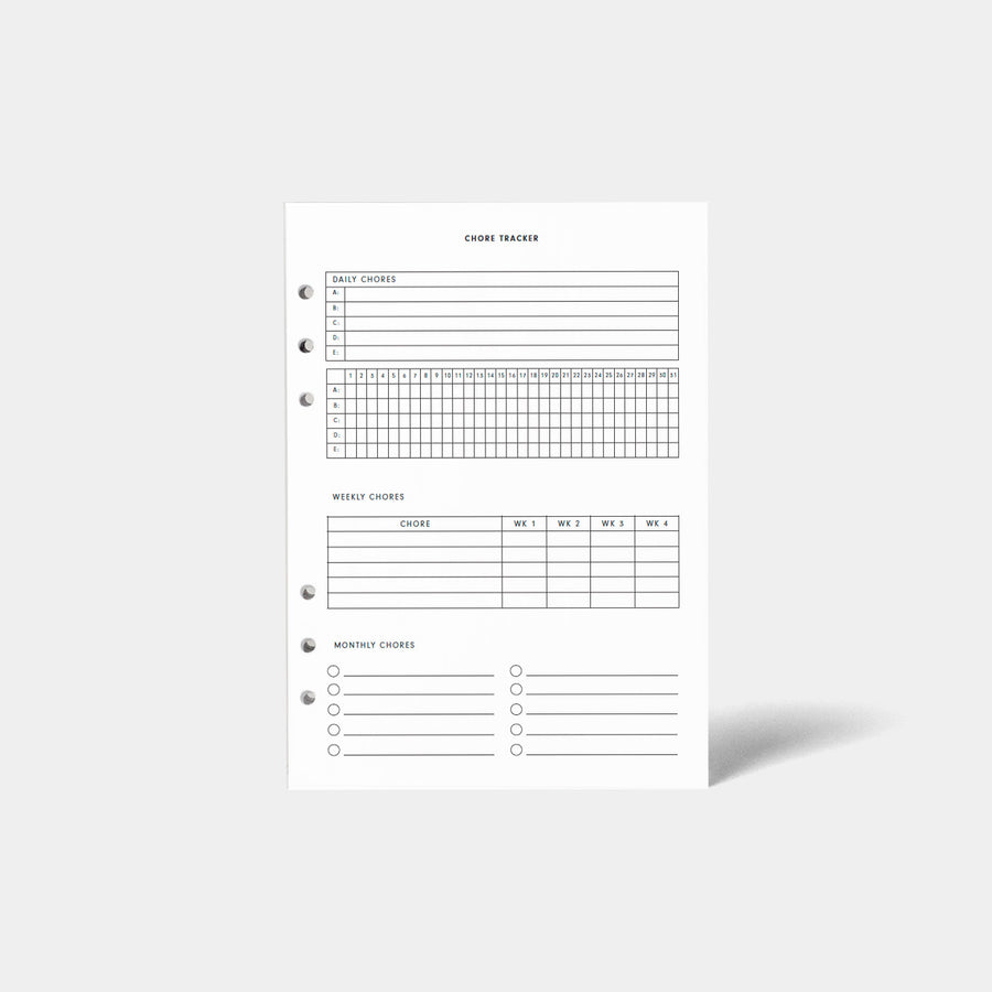 STIL x Cozy K Chore Tracker (6-Ring)