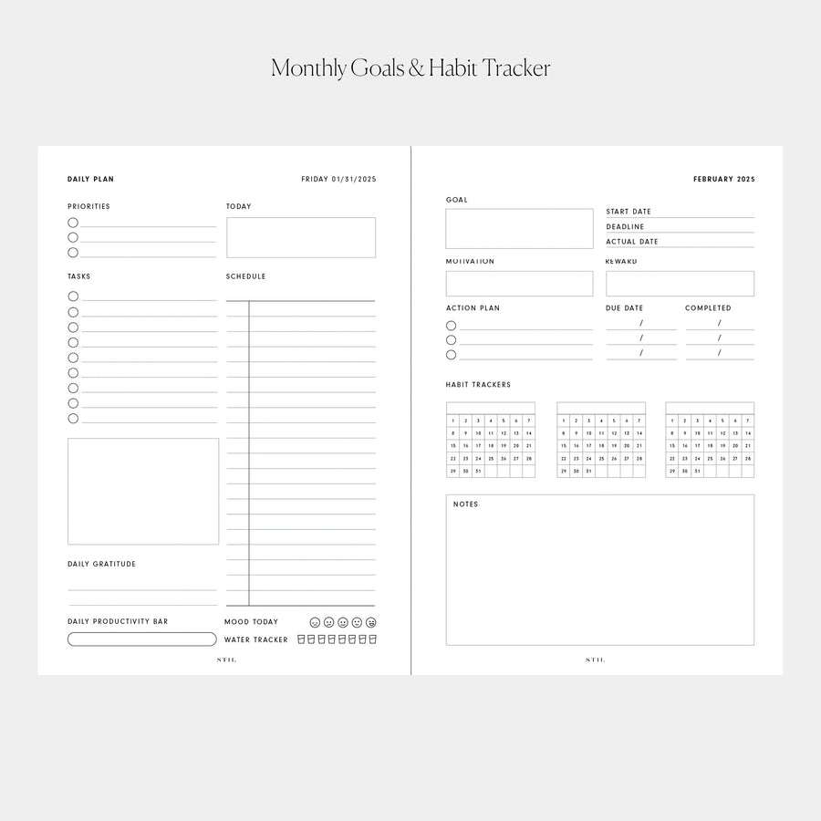 2025 Daily Planner Insert (6-Ring)