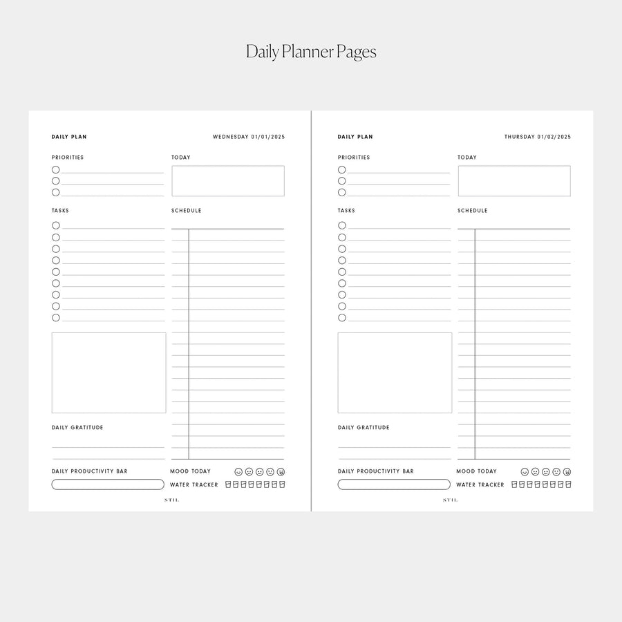 2025 Daily Planner Insert (6-Ring)