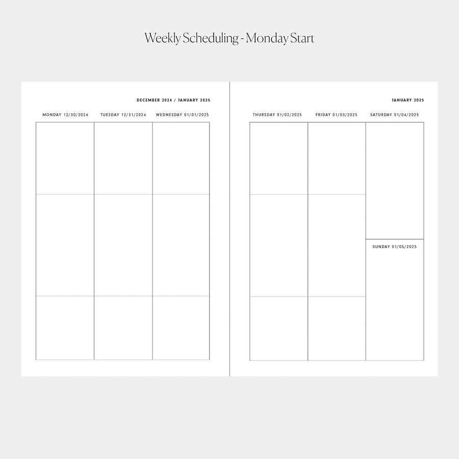 2025 Weekly Planner Insert (6-Ring)