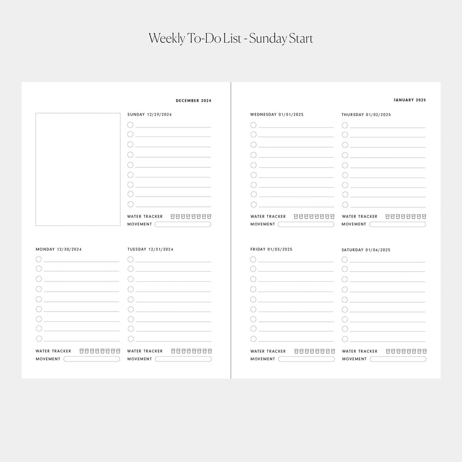 2025 Weekly Planner Insert (6-Ring)