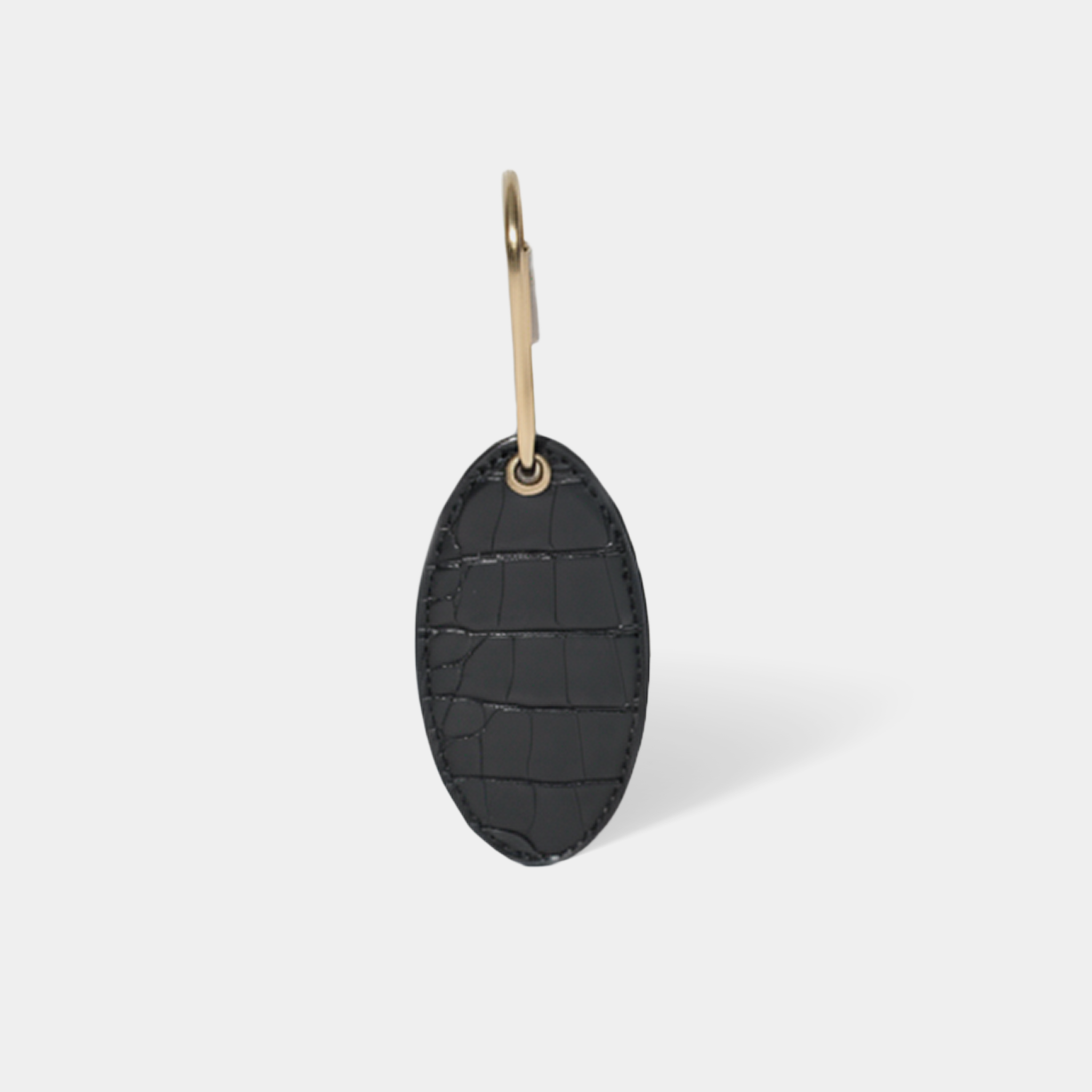 Monogram Keychain | Onyx Croc