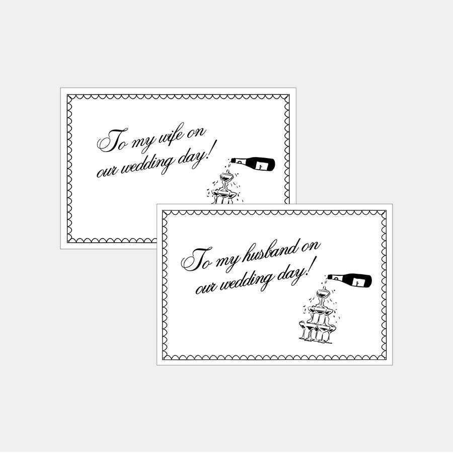 Printable Wedding Day Card