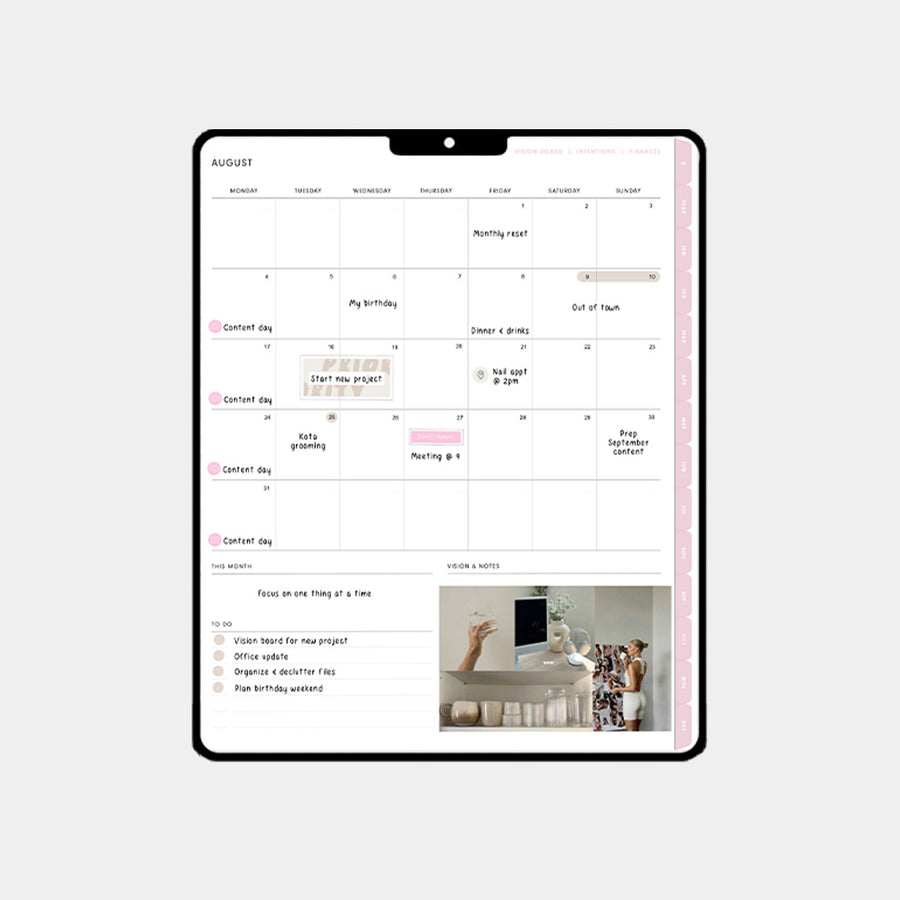 STIL x Eilla Undated Weekly Digital Planner