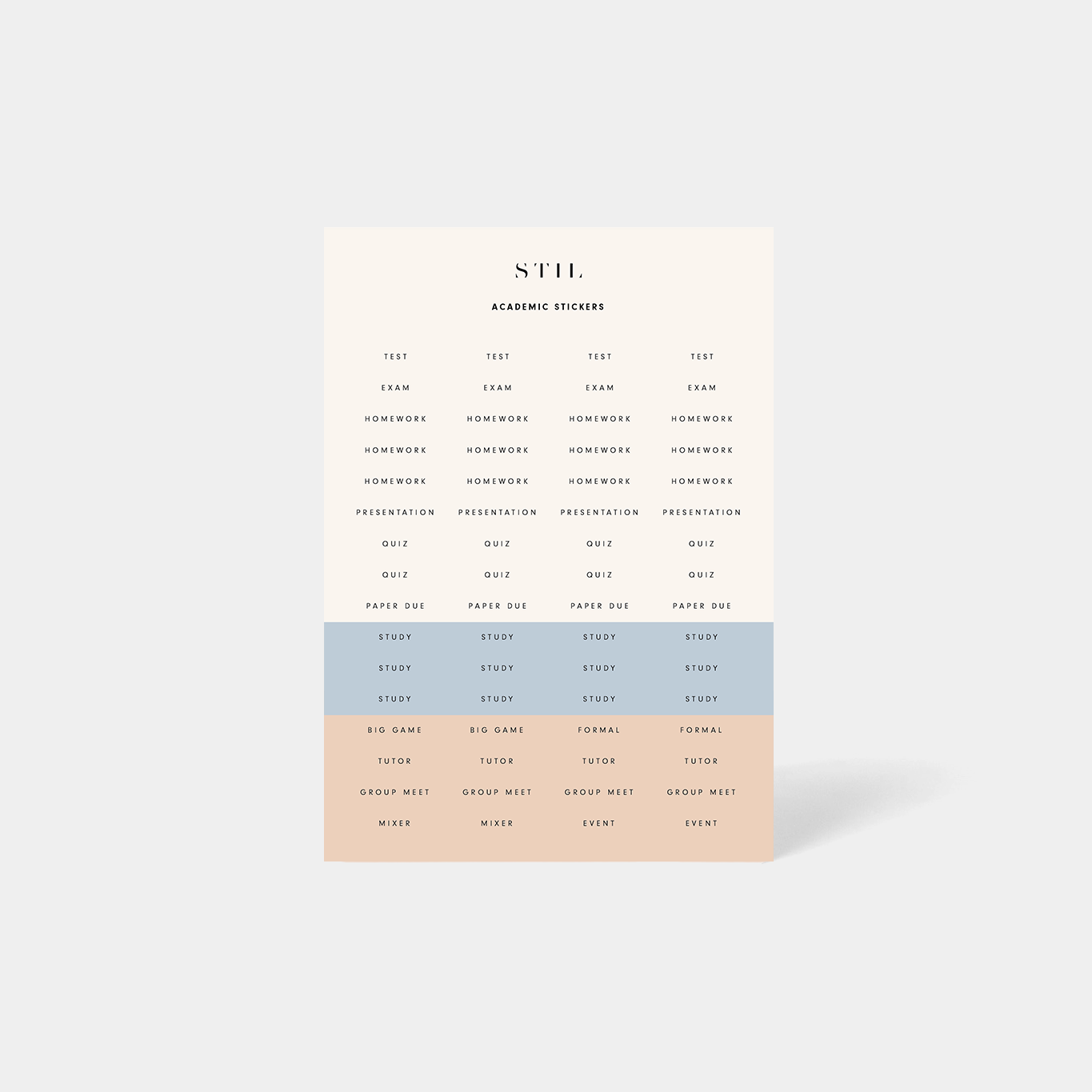 Academic Planner Stickers – STIL