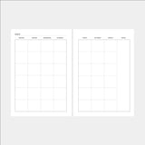 Undated Weekly Planner Insert - Monday (6-Ring)