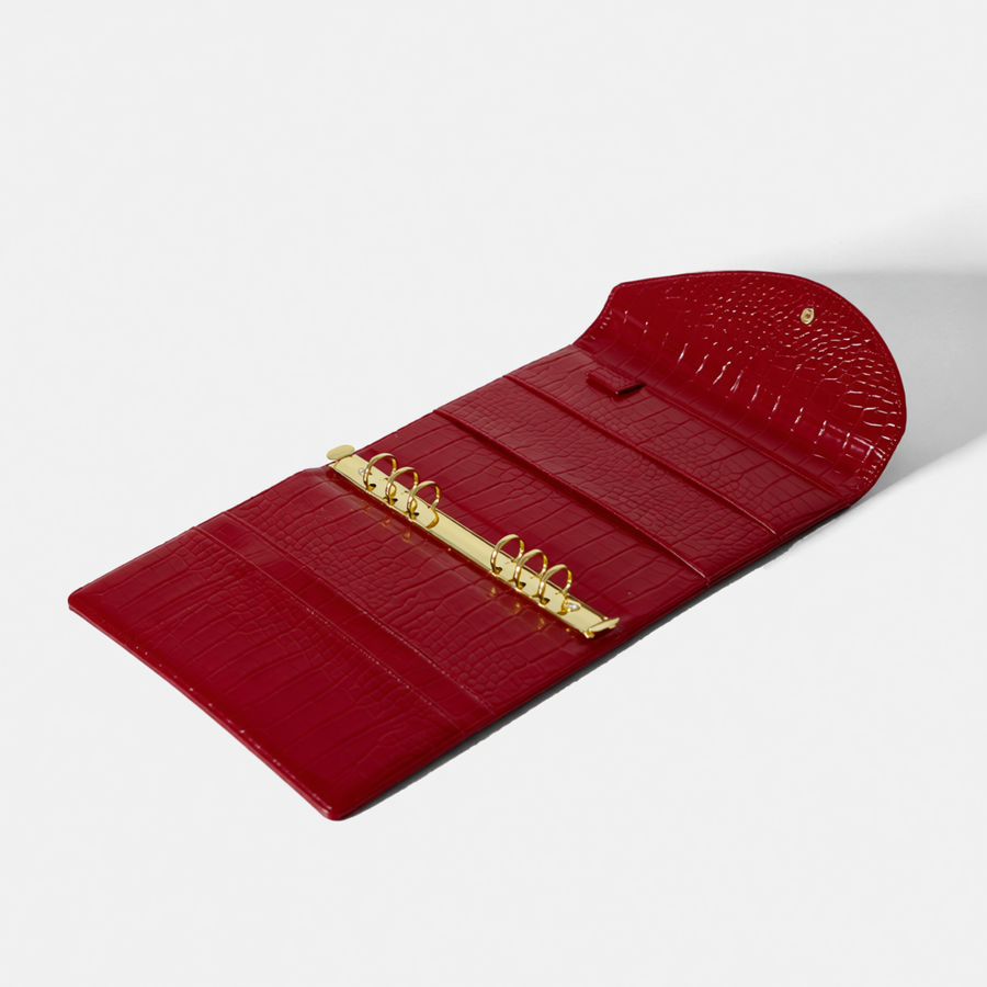 A5 Binder (6-Ring) | Cherry Croc
