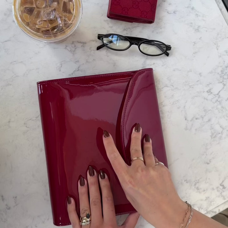 A5 Binder | Cherry Croc