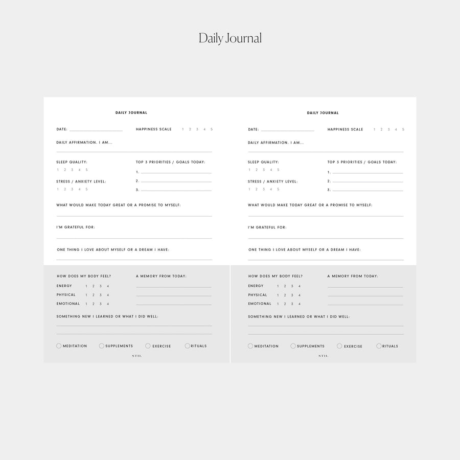 Daily Journal Insert (6-Ring) – STIL