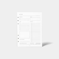 Important Dates: Personal Planner inserts - Minimal 6 Ring Agenda