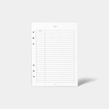 Notes Insert (6-Ring)