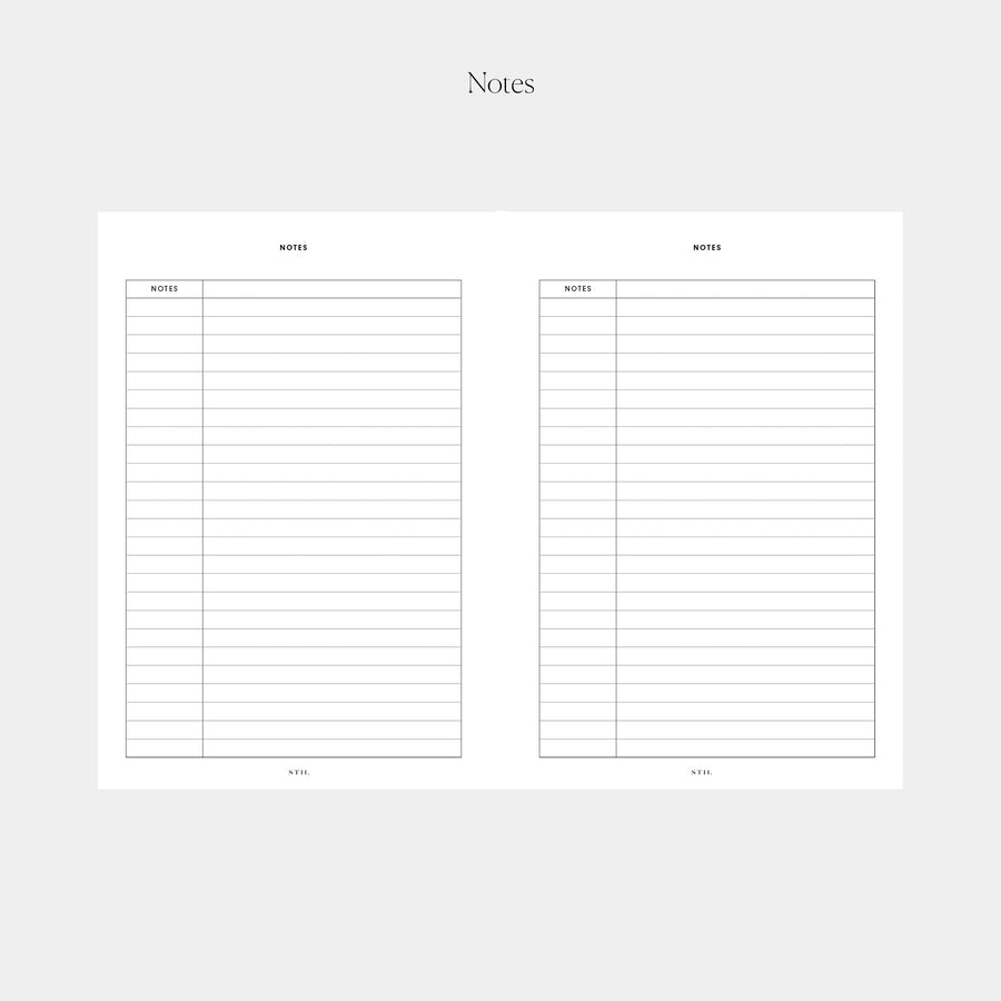 Notes Insert (6-Ring) – STIL